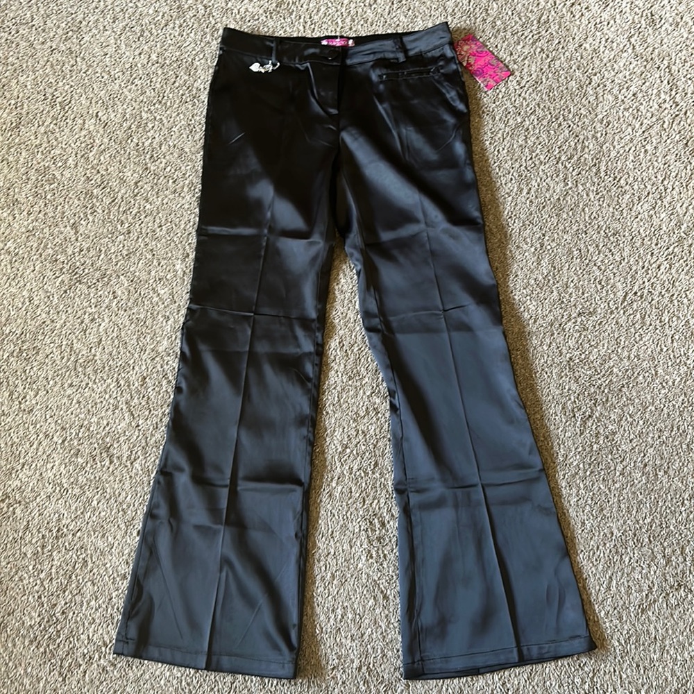 vtg black trousers nwt